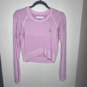 Cropped Lilac Purple Spiritual Gangster Sweatshirt